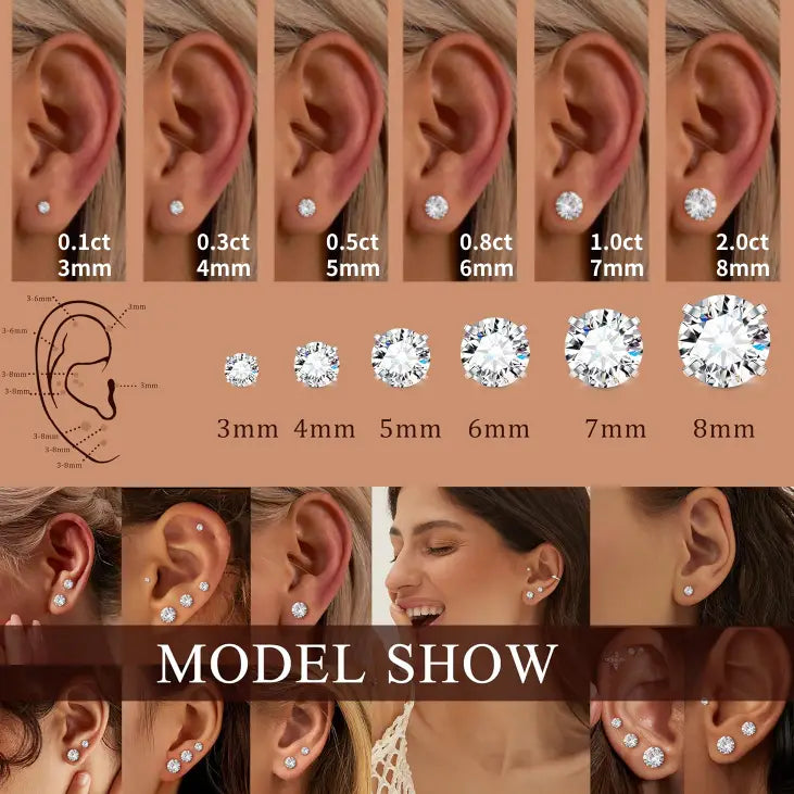 🔥Hot Sale 75% OFF!🔥Classic Moissanite Earrings